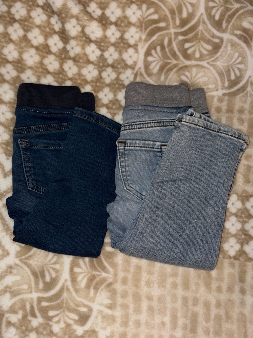 wonder nation Two-Tone Jeggings — Dark Blue & Light Blue